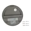 LED lépcsőházi lámpa 3W 3000K kerek szürke lépcsőlámpa VT-1182 V-TAC