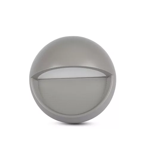 LED lépcsőházi lámpa 3W 3000K kerek szürke lépcsőlámpa VT-1182 V-TAC