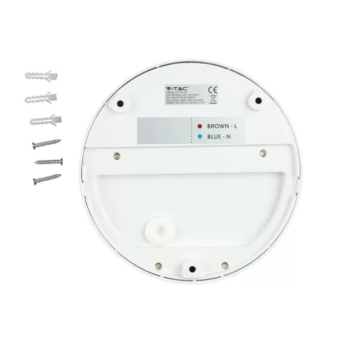 LED lépcsőházi lámpa 3W 4000K kerek fehér lépcsőlámpa VT-1182 V-TAC