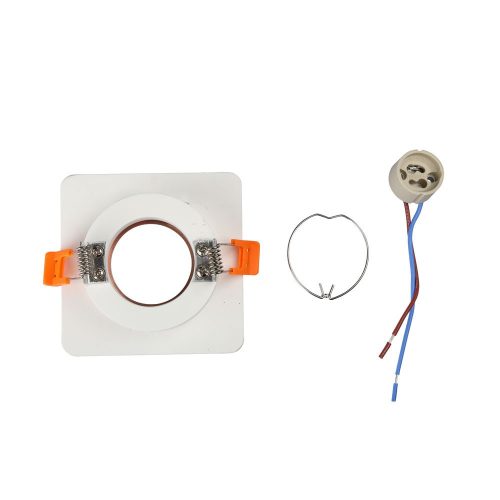 Süllyesztett mennyezeti lámpatest GU10 szemszög négyzet fehér/rózsa arany beton VT-862 V-TAC - 5 év garancia