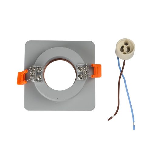 Süllyesztett mennyezeti lámpatest GU10 fűzőlyuk négyzet szürke/rózsa arany VT-862 V-TAC - 5 év garancia