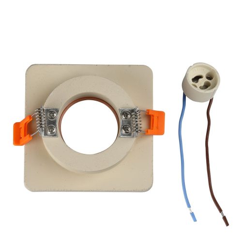 Süllyesztett mennyezeti lámpatest GU10 fűzőlyuk négyzet fehér/rózsa arany VT-862 V-TAC - 5 év garancia