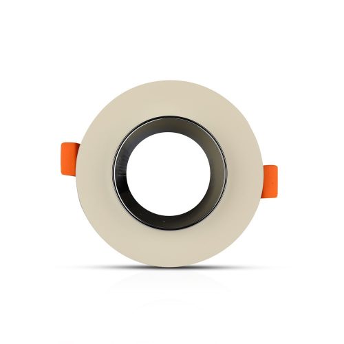 Süllyesztett mennyezeti lámpatest, GU10 lyuk, kerek, bézs/króm VT-862 V-TAC - 5 év garancia