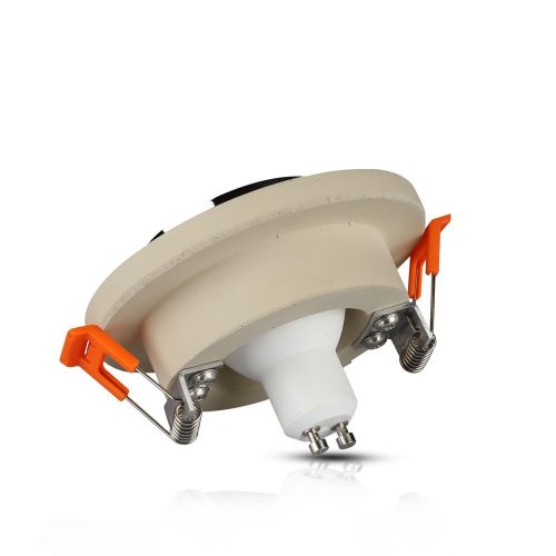 Süllyesztett mennyezeti lámpatest, GU10 lyuk, kerek, bézs/króm VT-862 V-TAC - 5 év garancia