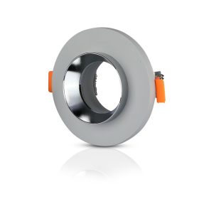   Süllyesztett mennyezeti lámpatest GU10 fűzőlyuk, kerek szürke/króm VT-862 V-TAC - 5 év garancia