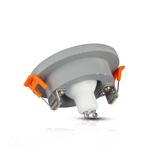 Süllyesztett mennyezeti lámpatest GU10 fűzőlyuk, kerek szürke/króm VT-862 V-TAC - 5 év garancia