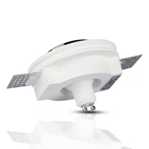 Süllyesztett mennyezeti rögzítő GU10 fűzőlyukkal, kerek fehér/fekete VT-866 V-TAC - 5 év garancia