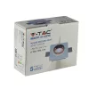 Süllyesztett mennyezeti lámpatest GU10 szemszög, négyzet alakú fehér/rózsa arany VT-866 V-TAC - 5 év garancia