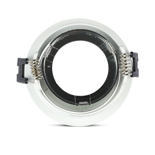 Süllyesztett mennyezeti lámpatest GU10 fűzőlyuk, kerek fehér/króm VT-872 V-TAC