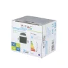 Süllyesztett mennyezeti lámpatest GU10 négyzet, fehér/fekete VT-875 V-TAC