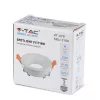 Mennyezeti lámpatest süllyesztett GU10 kerek fehér VT-876 V-TAC