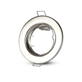   Mennyezeti lámpatest, süllyesztett, GU10-es fűzőlyuk, kerek, szatén nikkel, VT-778 V-TAC, 2 db.