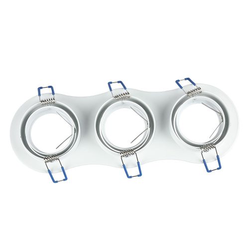 Süllyesztett mennyezeti lámpatest 3 GU10 fehér VT-784 V-TAC