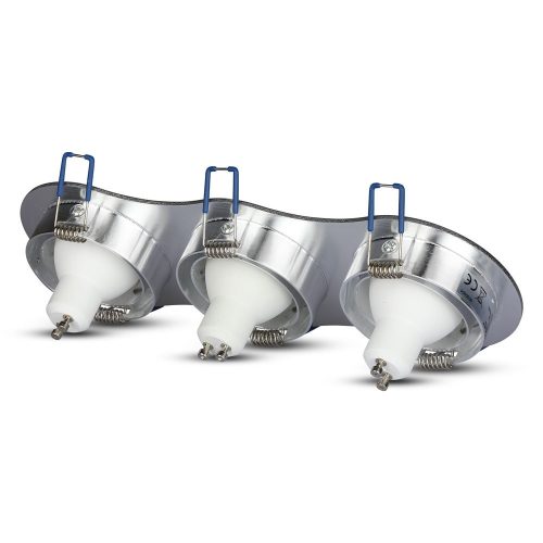 Mennyezetre szerelhető lámpatest 3xGU10 kerek alumínium VT-784 V-TAC