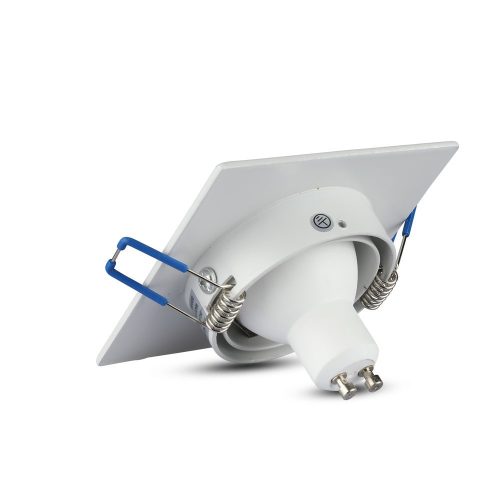 Mennyezeti lámpatest süllyesztett GU10 négyzet, fehér VT-782 V-TAC