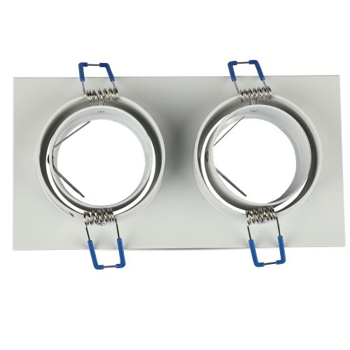 Süllyesztett mennyezeti lámpatest 2xGU10 Négyzet Fehér VT-783 V-TAC