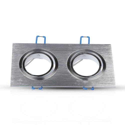 Süllyesztett mennyezeti lámpatest 2xGU10 négyzet alakú alumínium VT-783 V-TAC