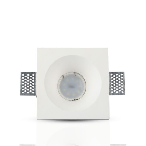 Süllyesztett mennyezeti lámpatest GU10 négyzet, fehér VT-776 V-TAC