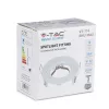 Mennyezeti lámpatest süllyesztett GU10 kerek fehér VT-774 V-TAC