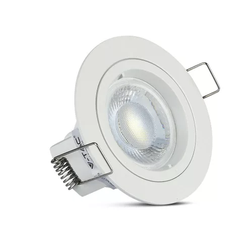 Mennyezeti lámpatest süllyesztett GU10 kerek fehér VT-774 V-TAC