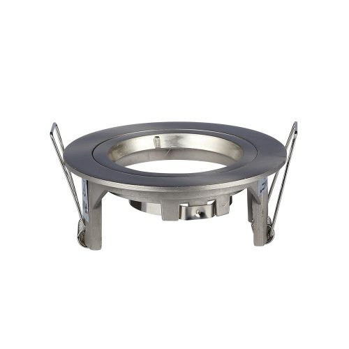 Süllyesztett mennyezeti lámpatest GU10 kerek szatén nikkel VT-774 V-TAC