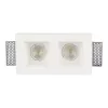 Süllyesztett mennyezeti lámpatest, 2xGU10 négyzet, fehér VT-762 V-TAC