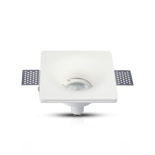 Süllyesztett mennyezeti lámpatest GU10 négyzet, fehér VT-714 V-TAC