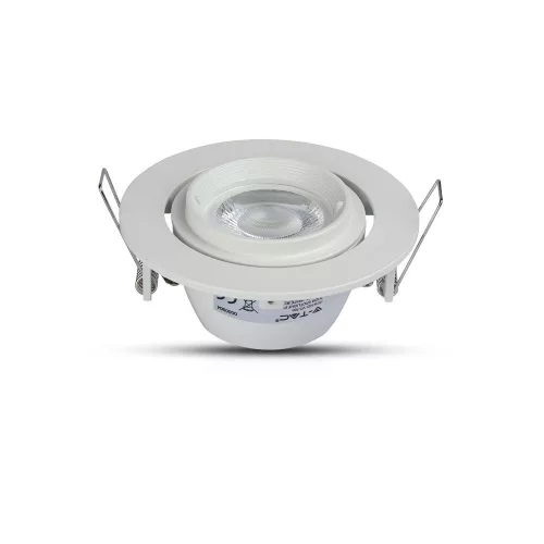 Mennyezeti lámpatest süllyesztett GU10 kerek fehér VT-700 V-TAC