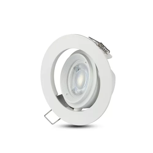 Mennyezeti lámpatest süllyesztett GU10 kerek fehér VT-700 V-TAC