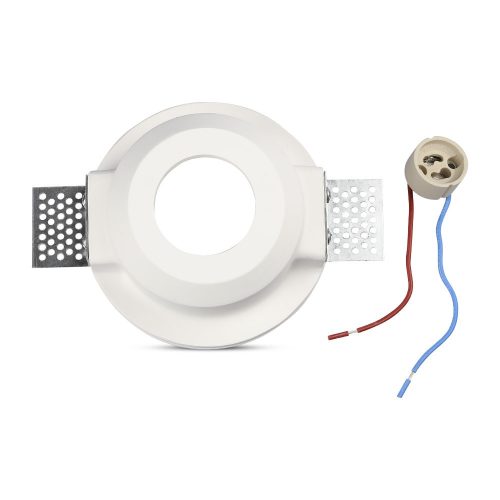 Mennyezeti lámpatest süllyesztett GU10 kerek fehér VT-801 V-TAC