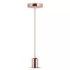 Függesztett lámpa E27 lámpatest króm ernyő Rose Gold VT-7448 V-TAC