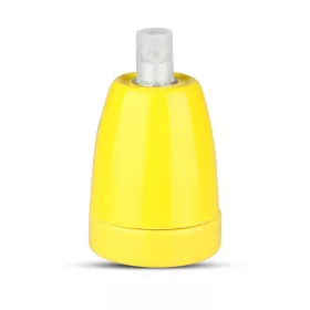   Függesztett lámpa E27, porcelán ernyős sárga VT-799 V-TAC