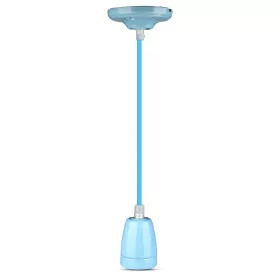   Függesztett lámpa E27, porcelán kék ernyő VT-7998 V-TAC kábellel