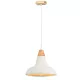 Függesztett lámpa E27 Fixture Beton búra fa felülettel D:300 VT-7301 V-TAC