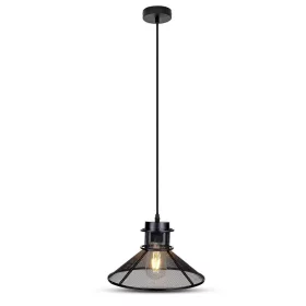   Függesztett lámpatest E27 Mesh Black Metal D:250 VT-7252 V-TAC