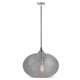   Függesztett lámpa E27 lámpatest, üvegbúra füstölt DIAMOND CUT D:350 VT-7350 V-TAC