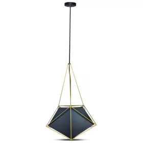  Függesztett lámpa E27 rögzítő geometriai arany PRISM 40x54cm VT-7401 V-TAC