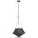 Függesztett lámpa E27 rögzítő geometriai arany PRISM 40x54cm VT-7401 V-TAC