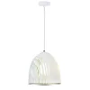 Függesztett lámpa E27 geometrikus fehér kúpos PRISM L:25x27cm VT-7255 V-TAC