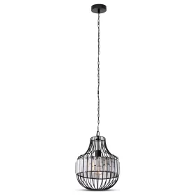   Függesztett lámpa E27 fém és kristály D: 30x36 cm VT-7334 V-TAC