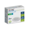Süllyesztett LED panel 18W 3000K üveg kerek FLICKER FREE VT-1881G V-TAC