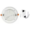 Süllyesztett LED panel 18W 3000K üveg kerek FLICKER FREE VT-1881G V-TAC