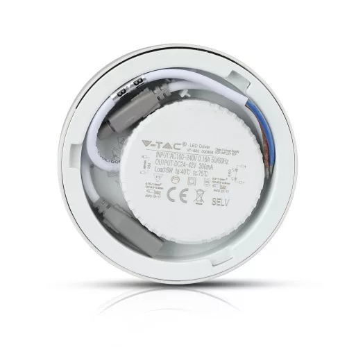 Felületre szerelt LED panel 6W 4000K Round FLICKER FREE VT-605 V-TAC