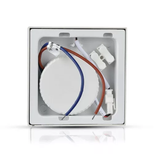 Felületre szerelt LED panel 12W 6400K Négyzet FLICKER FREE VT-1205 V-TAC