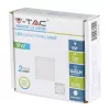 Felületre szerelhető LED panel 18W 3000K Square FLICKER FREE VT-1805 V-TAC