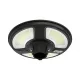 Lámpa Solar Garden LED 10W 6500K IP65 Mozgásérzékelővel és RF távirányítóval Kerek fekete VT-65W V-TAC