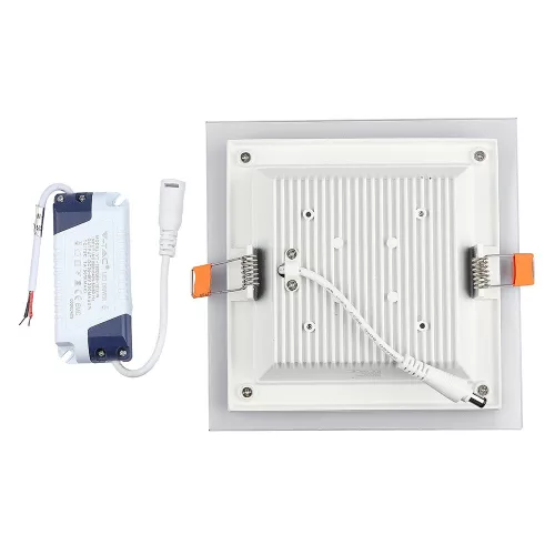 Süllyesztett LED panel 12W 4000K Négyzet FLICKER FREE VT-1202G V-TAC