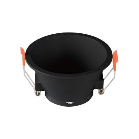   Mennyezeti lámpatest süllyesztett GU10 kerek fekete VT-925 V-TAC