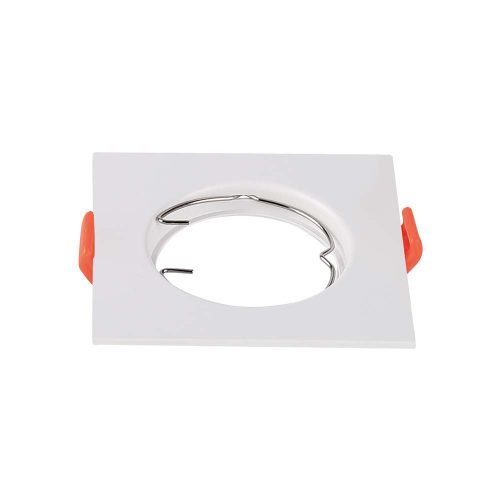 Mennyezeti lámpatest süllyesztett GU10 négyzet fehér 2 db VT-930 V-TAC