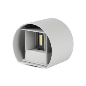   LED fali lámpa 6W 3000K IP65 Fel/Le Állítható fényszög Szürke Kerek BRIDGELUX CHIP VT-756 V-TAC